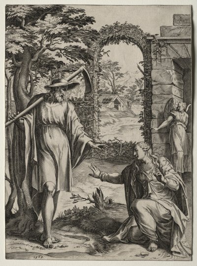 Christus erscheint Maria Magdalena, 1567 von Cornelis Cort