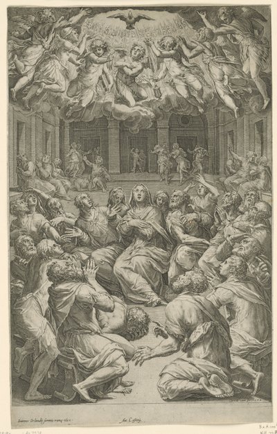 Ausgießung des Heiligen Geistes von Cornelis Cort