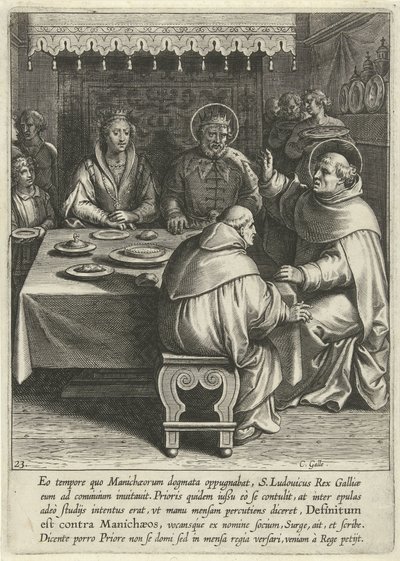 Thomas am Hof von König Ludwig von Frankreich von Cornelis Galle (I)