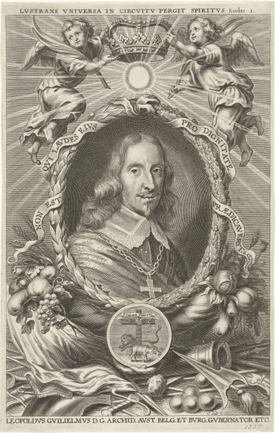 Porträt von Leopold Wilhelm, Erzherzog von Österreich von Cornelis Galle (II)