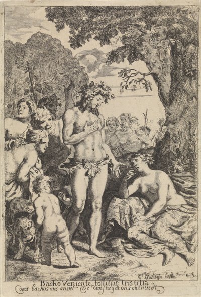 Bacchus tröstet Ariadne von Cornelis Holsteyn
