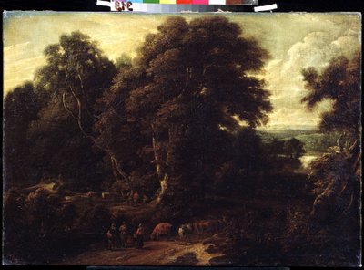 Landschaft in Flandern mit Kuhherde von Cornelis Huysmans
