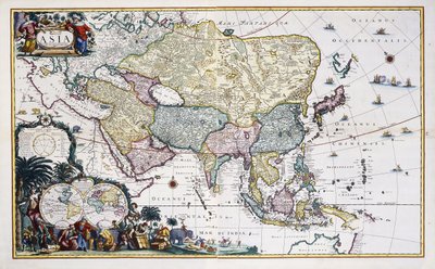 Karte von Asien, ca. 1696 von Cornelis III Danckerts