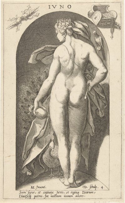 Juno mit Pfau von Cornelis Jacobsz. Drebbel