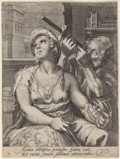 Astronomie von Cornelis Jacobsz Drebbel, after Hendrik Goltzius