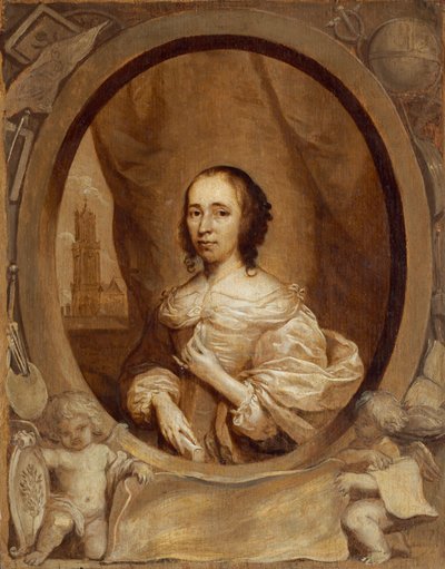 Anna Maria van Schurman, 1657 von Cornelis Janssens van Ceulen