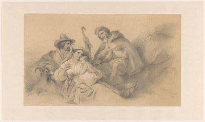 Rastende Bauern von Cornelis Kruseman