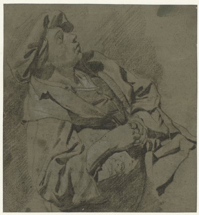 Junge in einem Barett, zurückgelehnt von Cornelis Pietersz. Bega
