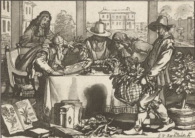 Botaniker von Cornelis Ploos van Amstel (signed by artist)