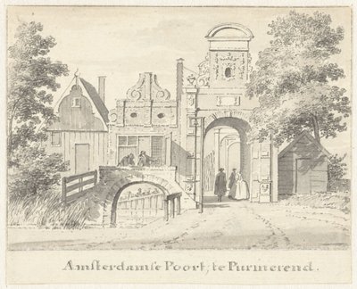 Das Amsterdamer Tor in Purmerend von Cornelis Pronk