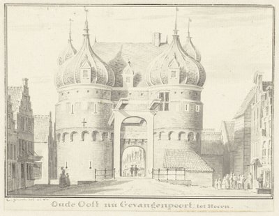 Das alte Oosterpoort oder Gefängnistor in Hoorn von Cornelis Pronk