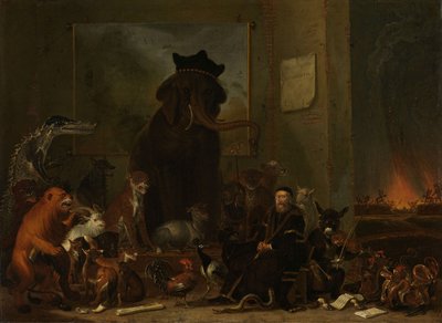Satire auf den Prozess von Johan van Oldenbarnevelt von Cornelis Saftleven