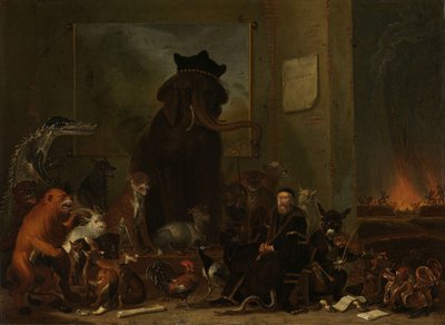 Satire auf den Prozess gegen Johan van Oldenbarneveldt von Cornelis Saftleven