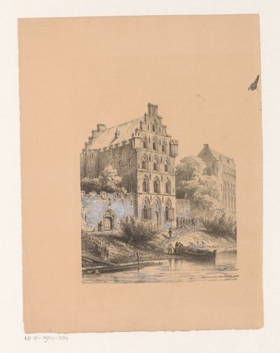 Häuser am Wasser von Cornelis Springer