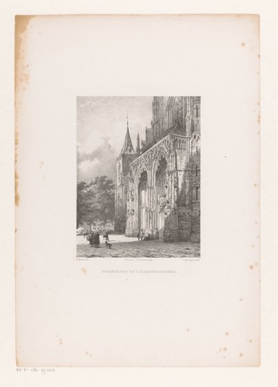 St.-Johannes-Kathedrale in Den Bosch von Cornelis Springer
