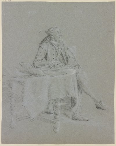 Kavalier, am Tisch sitzend von Cornelis Troost