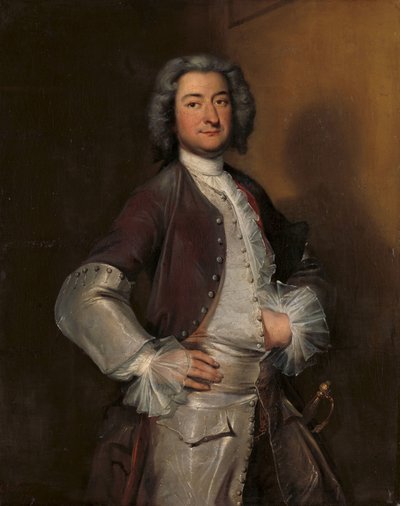 Porträt von Isaac Sweers, Hauptoffizier von Amsterdam und Gouverneur der Niederländischen Ostindien-Kompanie von Cornelis Troost