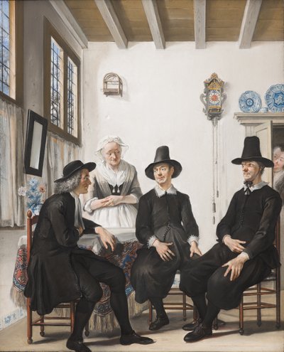 Saartje Jans wird um ihre Hand gebeten, 1738 von Cornelis Troost