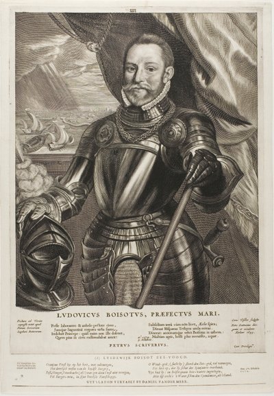 Lodewijk Boisot, Admiral von Zeeland, Platte 4 aus Quatuor Personae von Cornelis Visscher