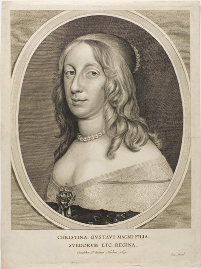 Königin Christina von Schweden von Cornelis Visscher