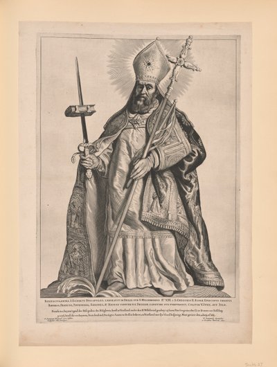 Heiliger Bonifatius, aus Heilige der Nord- und Südniederlande von Cornelis Visscher