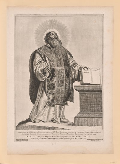 Heiliger Wulfram, aus Heilige der Nord- und Südniederlande von Cornelis Visscher
