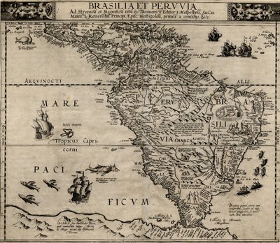 Brasilien und Peru von Cornelis de Jode