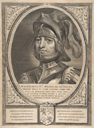 Wilhelm IV aus der Serie Grafen und Gräfinnen von Holland, Zeeland und West-Friesland von Cornelis de Visscher