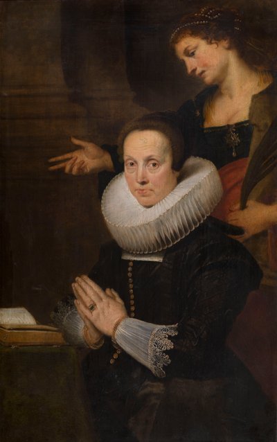 Barbara Kegeleers und die Heilige Barbara von Cornelis de Vos