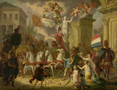 Allegorie des Triumphzugs des Prinzen von Oranien von Cornelis van II Cuylenburgh