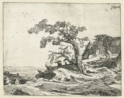 Landschaft mit Baum von Cornelis van Kittensteyn (attributed to)