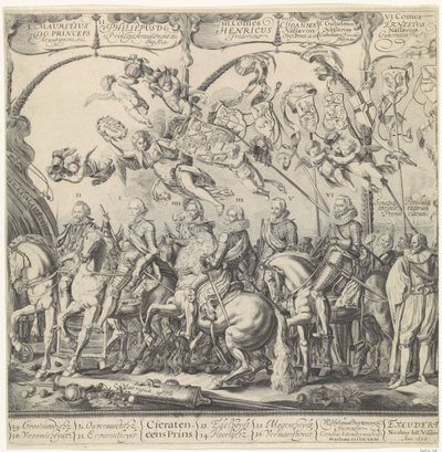 Triumphzug von Wilhelm von Oranien, rechte Platte von Cornelis van Kittensteyn