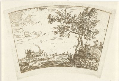 Landschaft mit einem Bauernhof von Cornelis van Noorde