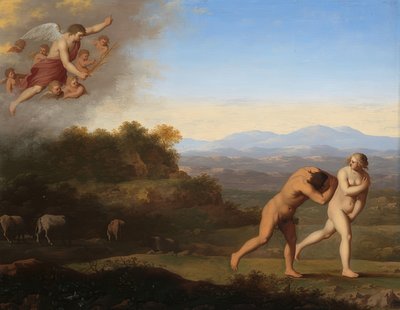 Die Vertreibung aus dem Paradies von Cornelis van Poelenburch