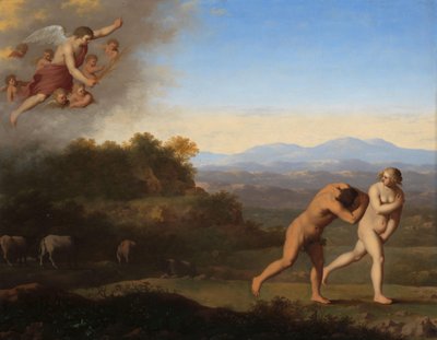 Die Vertreibung aus dem Paradies von Cornelis van Poelenburch