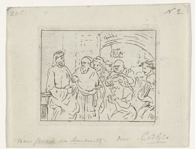 Christus und die Ehebrecherin von Cornelis van der Griendt