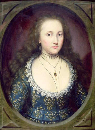 Porträt einer Dame namens Mary, Gräfin von Pembroke, 1619 von Cornelius Janssen van Ceulen