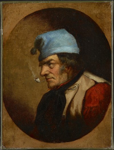 Bewohner mit blauer Mütze und Pfeife, ca. 1855 von Cornelius Krieghoff