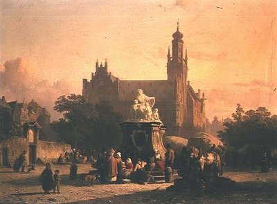 Ein Stadtplatz von Cornelius Springer