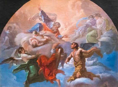 Satan vor Gott von Corrado Giaquinto