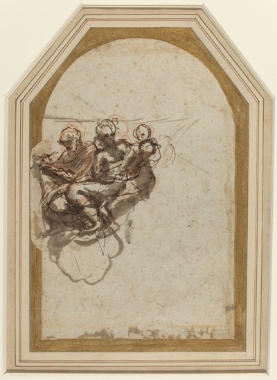 Heiliger Matthäus und Heiliger Hieronymus [verso] von Correggio