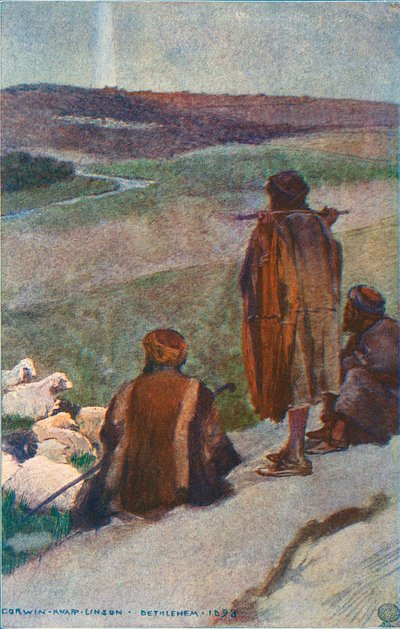 Hirten auf dem Feld von Corwin Knapp Linson