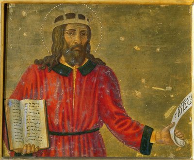 König David Predella-Panel des Altars von Cosimo di Lorenzo Rosselli
