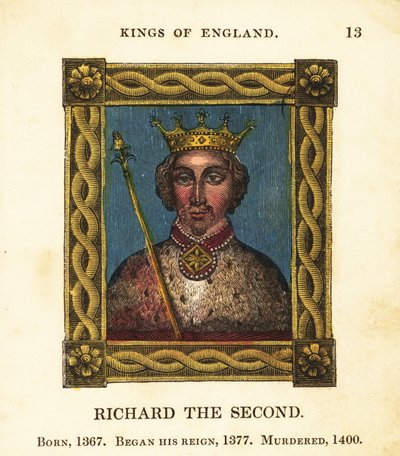 Porträt von König Richard dem Zweiten, König Richard II. von England, geboren 1367, begann die Herrschaft 1377 und ermordet 1400 von Cosmo Armstrong