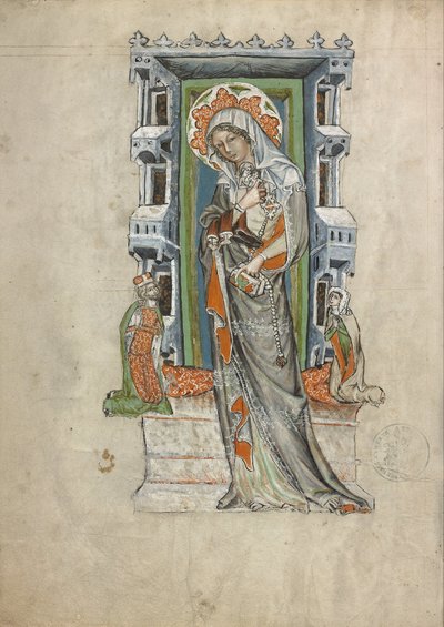 Die heilige Hedwig von Schlesien mit Herzog Ludwig von Liegnitz und Brieg und Herzogin Agnes von Court workshop of Duke Ludwig I of Liegnitz and Brieg