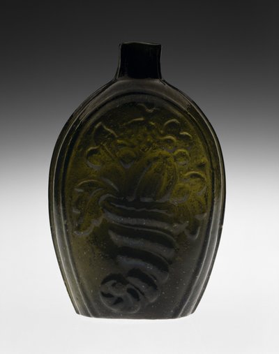 Figurierte Flasche, wahrscheinlich 1820er Jahre von Coventry Glass Works