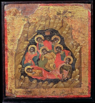 Die sieben Schläfer von Ephesus von Cretan School