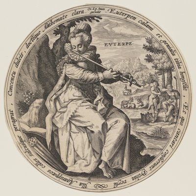Kalliope, aus Die Musen von Crispijn van de Passe I