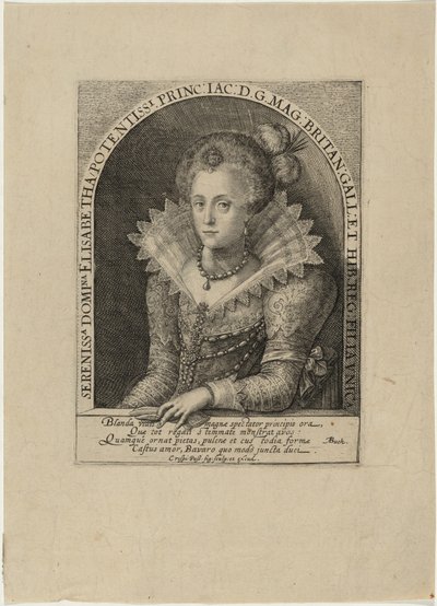 Elisabeth, Prinzessin, Ehefrau des Kurfürsten Friedrich V., König von Böhmen von Crispijn van de Passe I