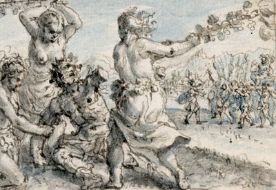Mänaden schlagen Pentheus, frühes 17. Jahrhundert von Crispin I de Passe